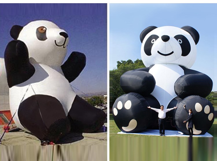 东方华侨农场充气熊猫展示